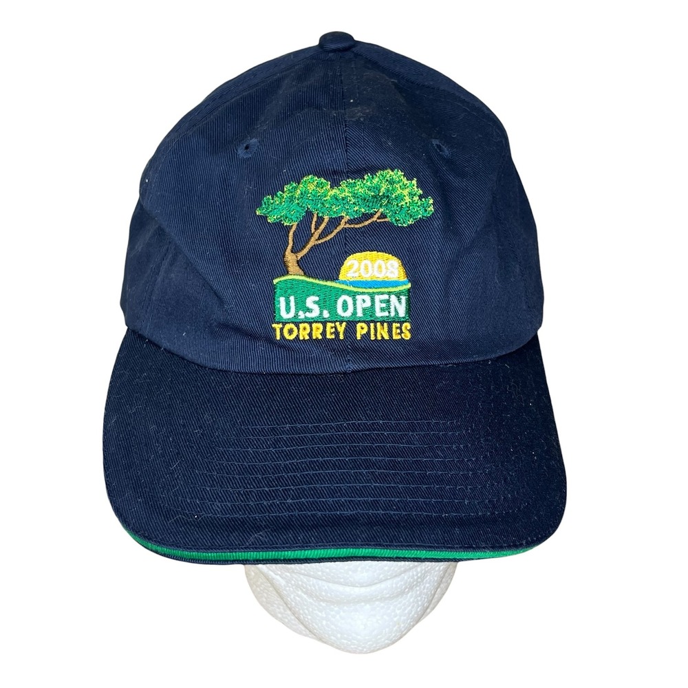 USGA 2008 U.S. Open Torrey Pines Men's Navy Blue Embroidered Golf Hat Adjustable